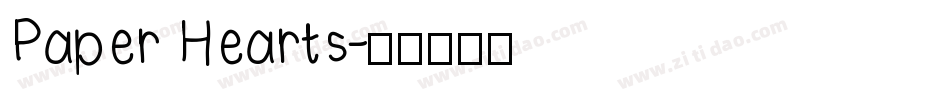 Paper Hearts字体转换